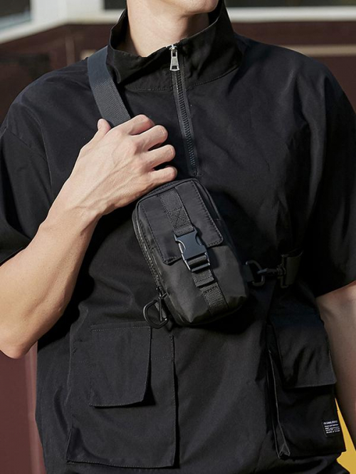 Waterproof Mini Push Buckle Sling Bag