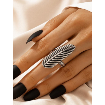 Women's Simple Style Leaves Shape Ring