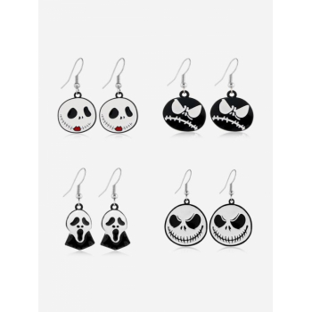 Cute Earrings Halloween 4Pcs Ghost Earrings By ZAFUL