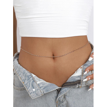 Fashion Women Minimalism Alloy Beach Waist Chain Belly Chain