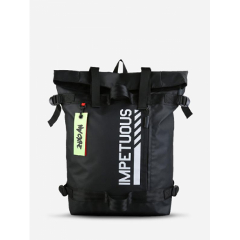 Letter Printed Release Buckle Detail Outdoor Sports Backpack