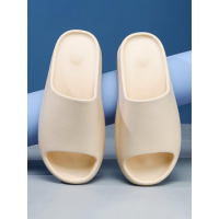 Men Couple Basic Solid Color Lounge Home Indoor Beach Anti-slip Cloud Slides Slippers for Men and Women