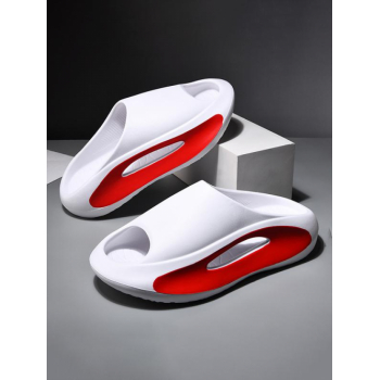 Men Colorblock Chunky Style Cloud Slides Slippers