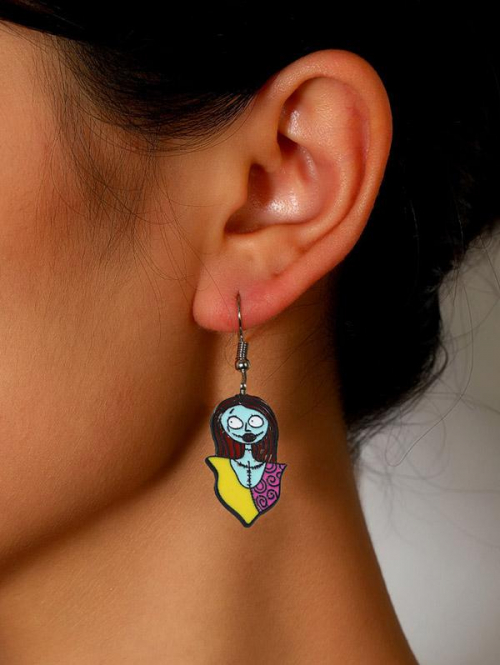 Cute Earrings Women's Halloween Wacky Lady Shaped Drop Earrings By ZAFUL