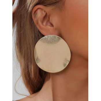 Cute Earrings Women's Daily Statement Circle Shape Oversized Stud Earrings By ZAFUL