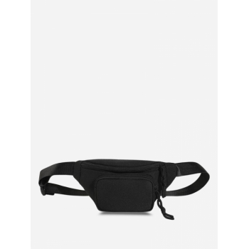 ZAFUL Women's Daily Sports Outdoor Solid Color Double Zip Fanny Pack Bum Belt Bag