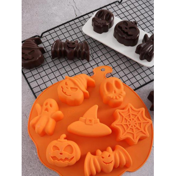 Halloween Silicone Cake Mold Ice Cube Soap Chocolate Baking Decor