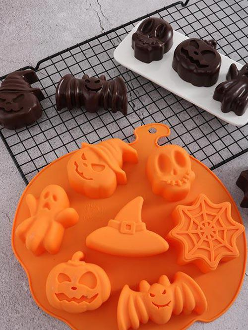 Halloween Silicone Cake Mold Ice Cube Soap Chocolate Baking Decor