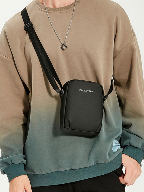 Men's Daily Streetwear Waterproof Mini Mobile Phone Crossbody Waist Chest Sling Bag