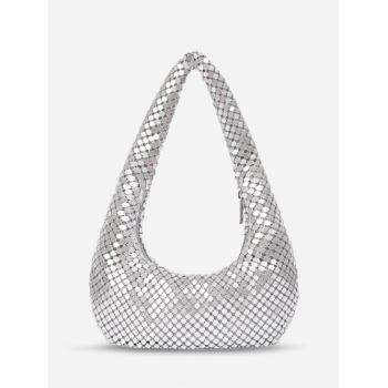 ZAFUL Metallic Sparkly Shine Underarm Baguette Shoulder Bag