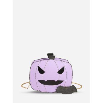 Women's Halloween Pumpkin Shape Chain Crossbody Bag