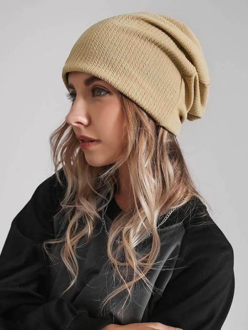 Fashion Women Women's Minimalist Style Solid Color Warmth Knitted Beanie Hat