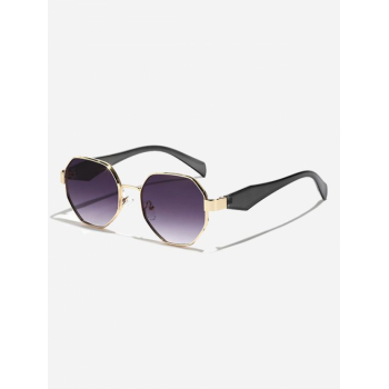 ZAFUL Men Polygon Frame Tinted Sunglasses