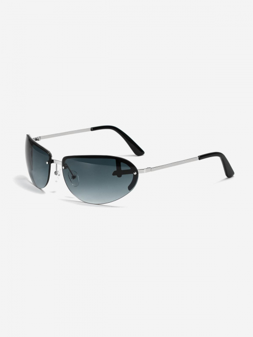 ZAFUL Men Irregular Semi-rimless Sunglasses