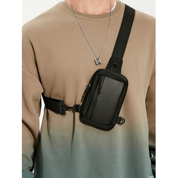 Men's Daily Streetwear Waterproof Mini Phone Crossbody Waist Chest Sling Bag