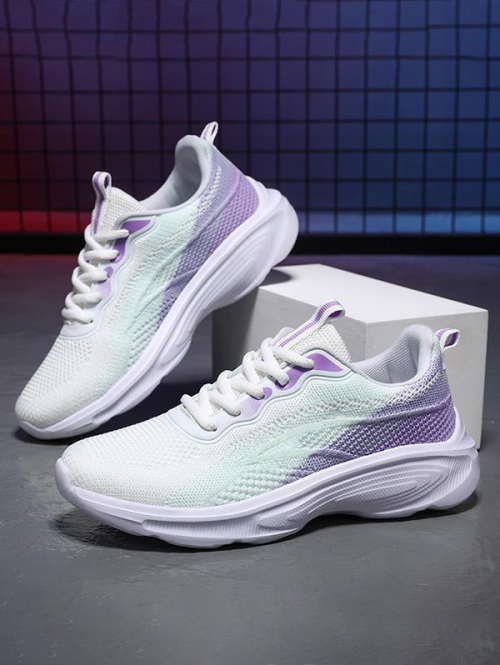 Women Breathable Colorblock Running Shoes