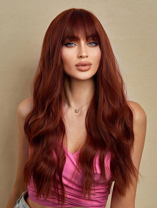 zaful Long Wavy See-through Bang Heat Resistant Fiber Wig