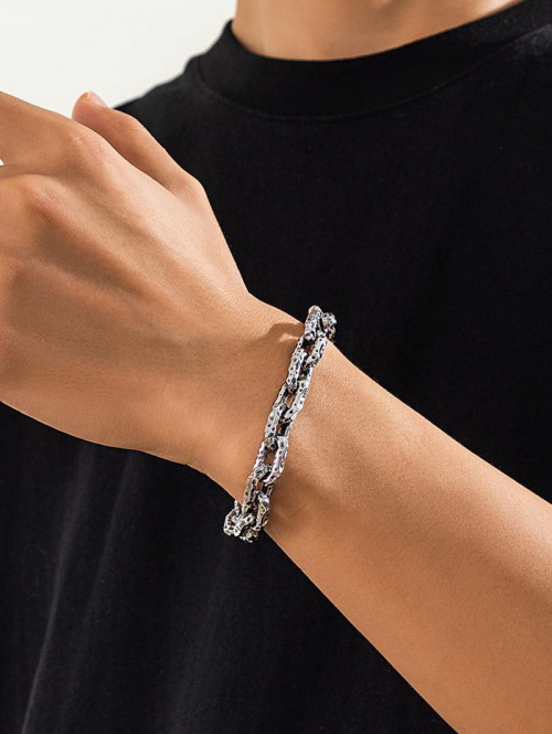 Men's Retro Hip-hop Style Chunky Chain Bracelet