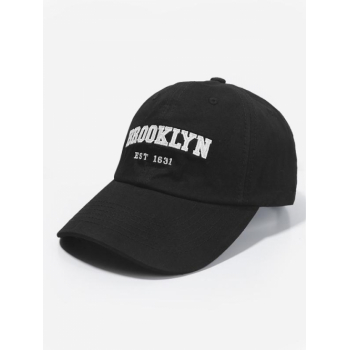 Fashion Women BROOKLYN Letter Embroidered Sunscreen Baseball Cap