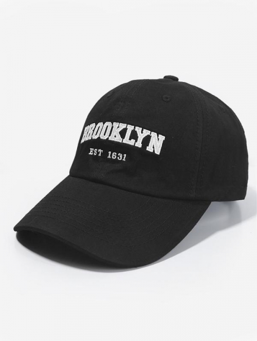 Fashion Women BROOKLYN Letter Embroidered Sunscreen Baseball Cap