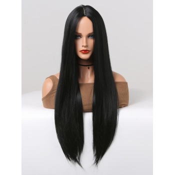 zaful Black Long Silky Straight Synthetic Wig