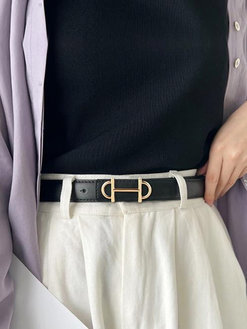 Fashion Women Women's Daily Metal Decor Buckle Belt