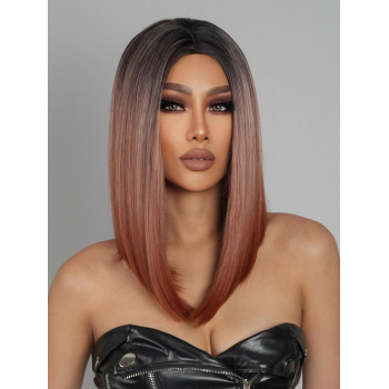 zaful Gradient Color Natural Straight Synthetic Wig