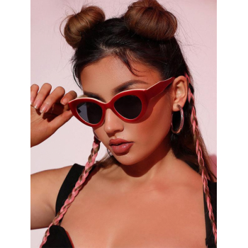 Fashion Women All Match Kitten Eye Shape Sunglasses