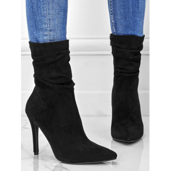 ZAFUL Women Stiletto Heel Pointed Toe Suede Boots