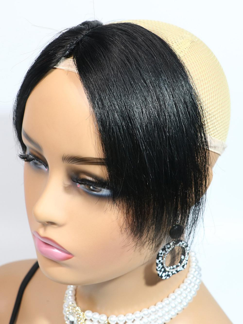 2Pcs Handmade Human Hair Bangs