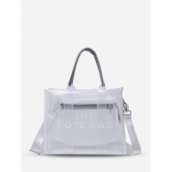 PVC Transparent Letter Pattern Clear Shoulder Bag