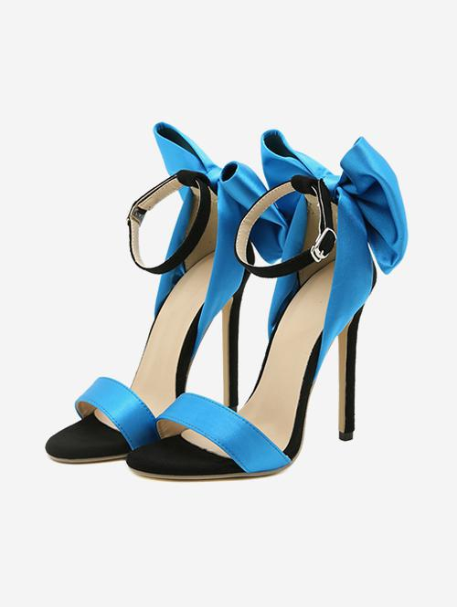 Women Bowknot Decorated Stiletto Heel Sandals