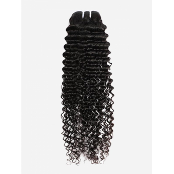 1Pc 8A Virgin Hair Curly Human Hair Weft Bundle