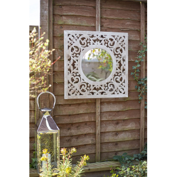 La Hacienda Large Square Garden Mirror