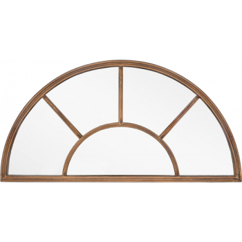 La Hacienda Aged Half Moon Arch Mirror 100 x 50 cm