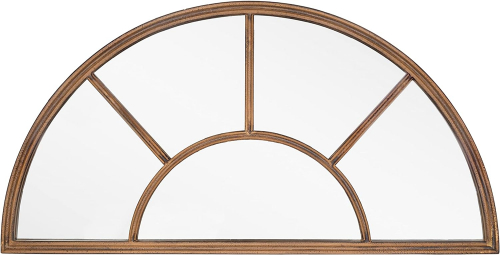 La Hacienda Aged Half Moon Arch Mirror 100 x 50 cm