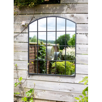 La Hacienda Industrial Arch Mirror (Black)