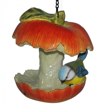 Vivid Arts Apple Core Feeder with Robin (Size F)