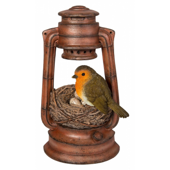 Vivid Arts Robin Nest in Lantern (Size D)