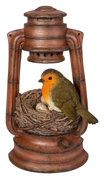 Vivid Arts Robin Nest in Lantern (Size D)