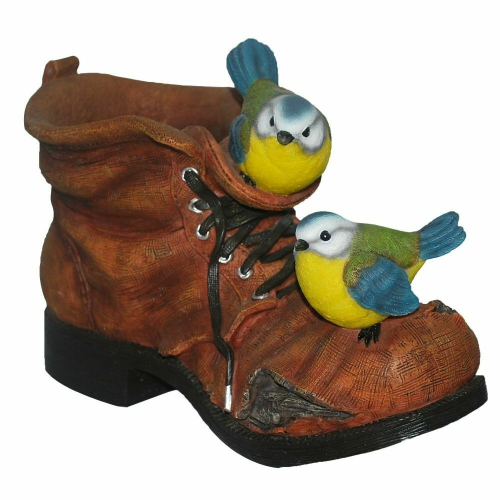 Vivid Arts Blue Tit Boot Planter (Size D)