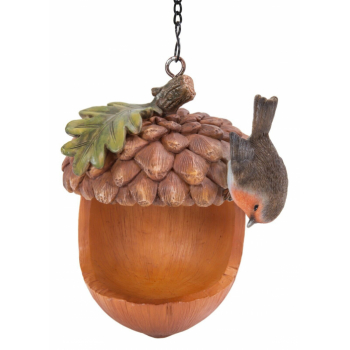 Vivid Arts Hanging Robin Acorn Feeder (Size F)