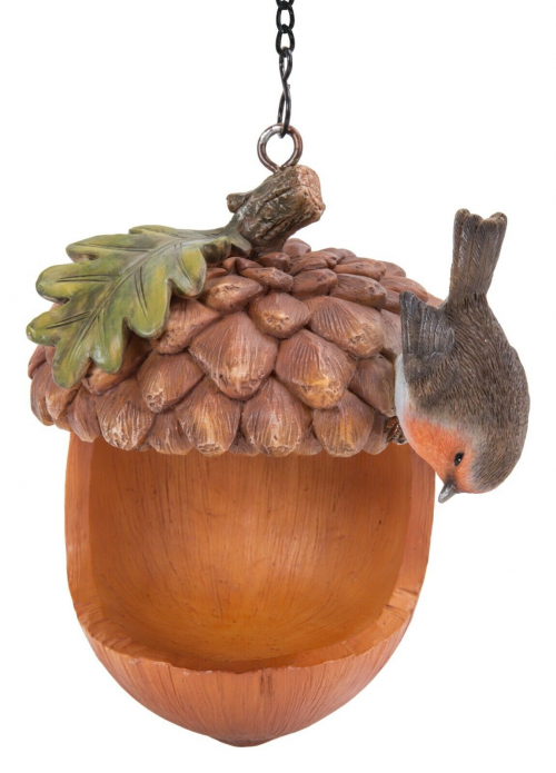 Vivid Arts Hanging Robin Acorn Feeder (Size F)