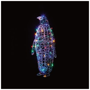 Premier 90cm Soft Acrylic Penguin with 80 Multi Coloured LEDS