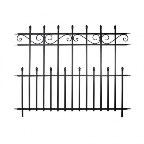 Panacea Kensington Fence Section 96 x 122cm (Black)