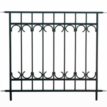 Panacea Park Lane Fence Section (Black)