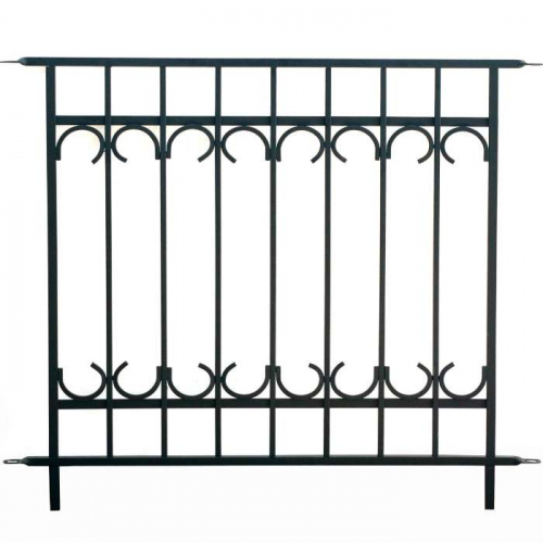 Panacea Park Lane Fence Section (Black)