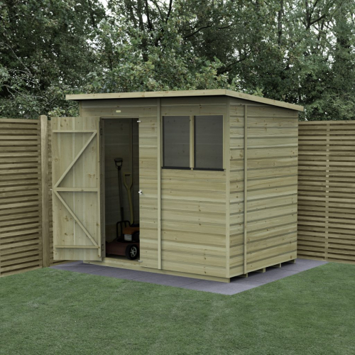 Forest Garden Beckwood Shiplap Pressure Treated 7x5 Pent Shed