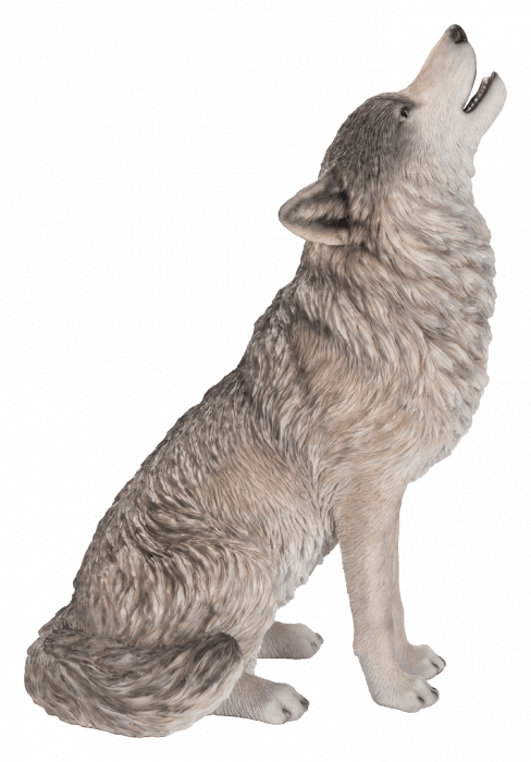 Vivid Arts Real Life Sitting Wolf (Size A)