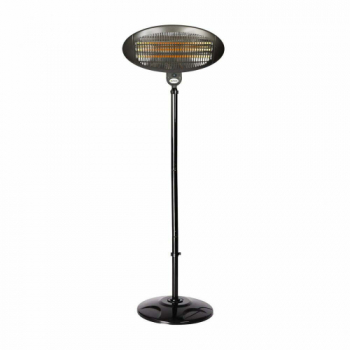 La Hacienda Black Quartz Adjustable Electric Standing Heater